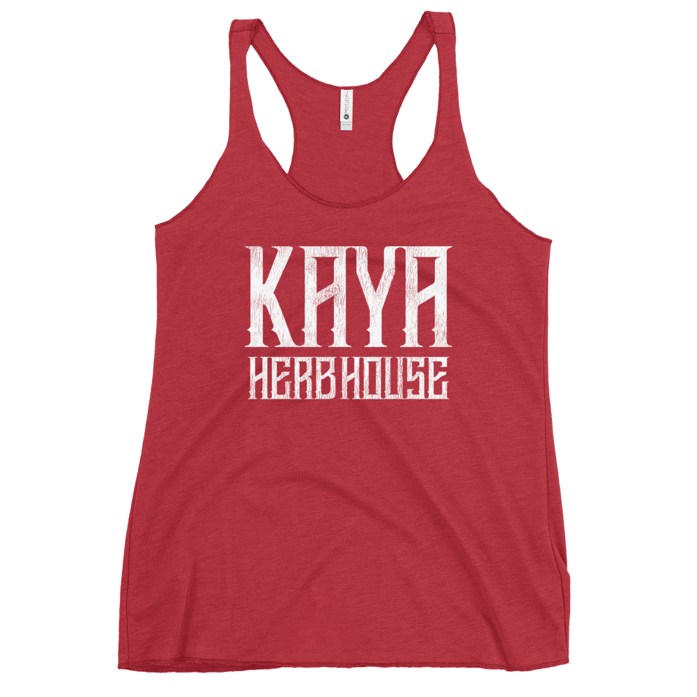 Women's Racerback Tank Kaya Herb House White