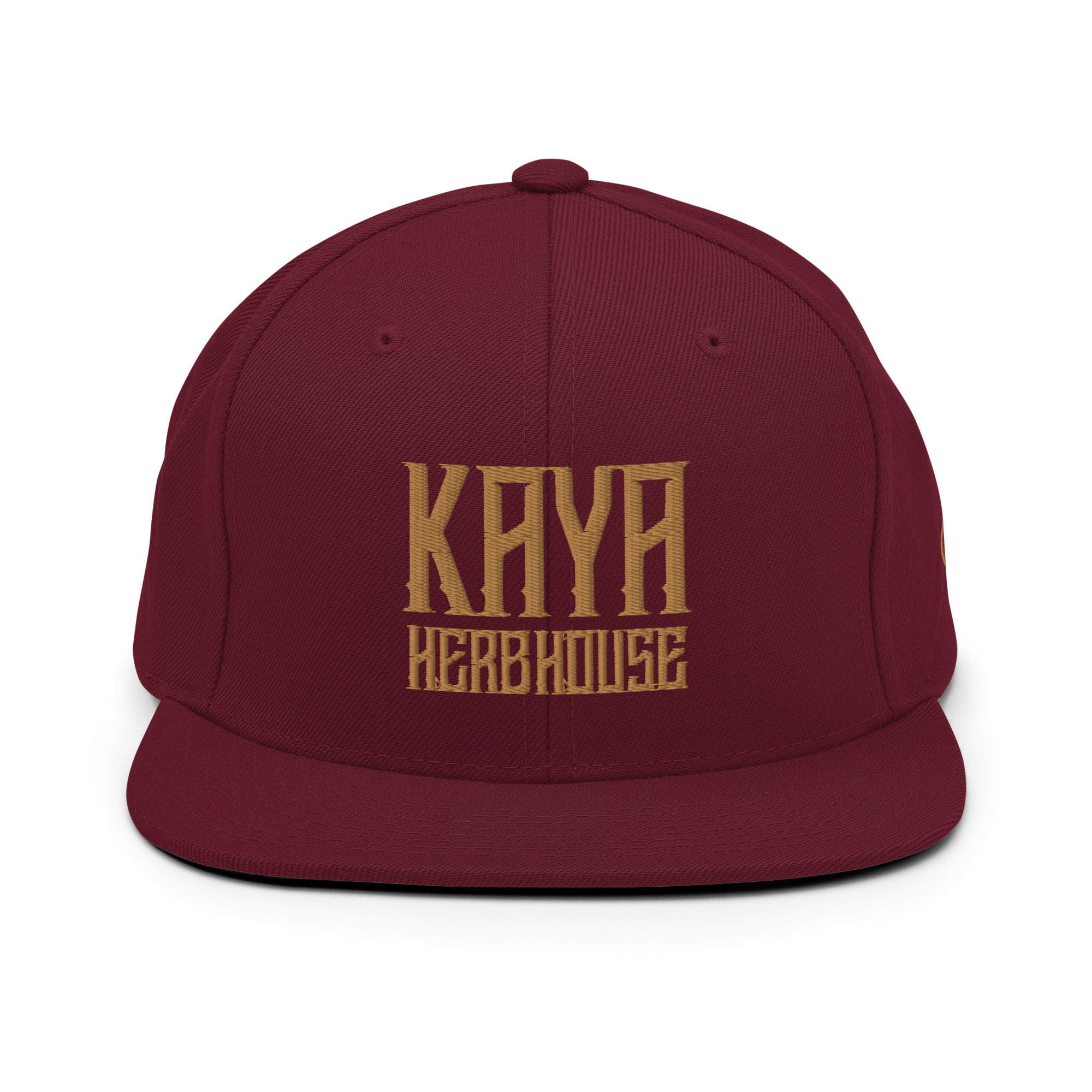 Unisex Snapback Gold Kaya Herb House Hat