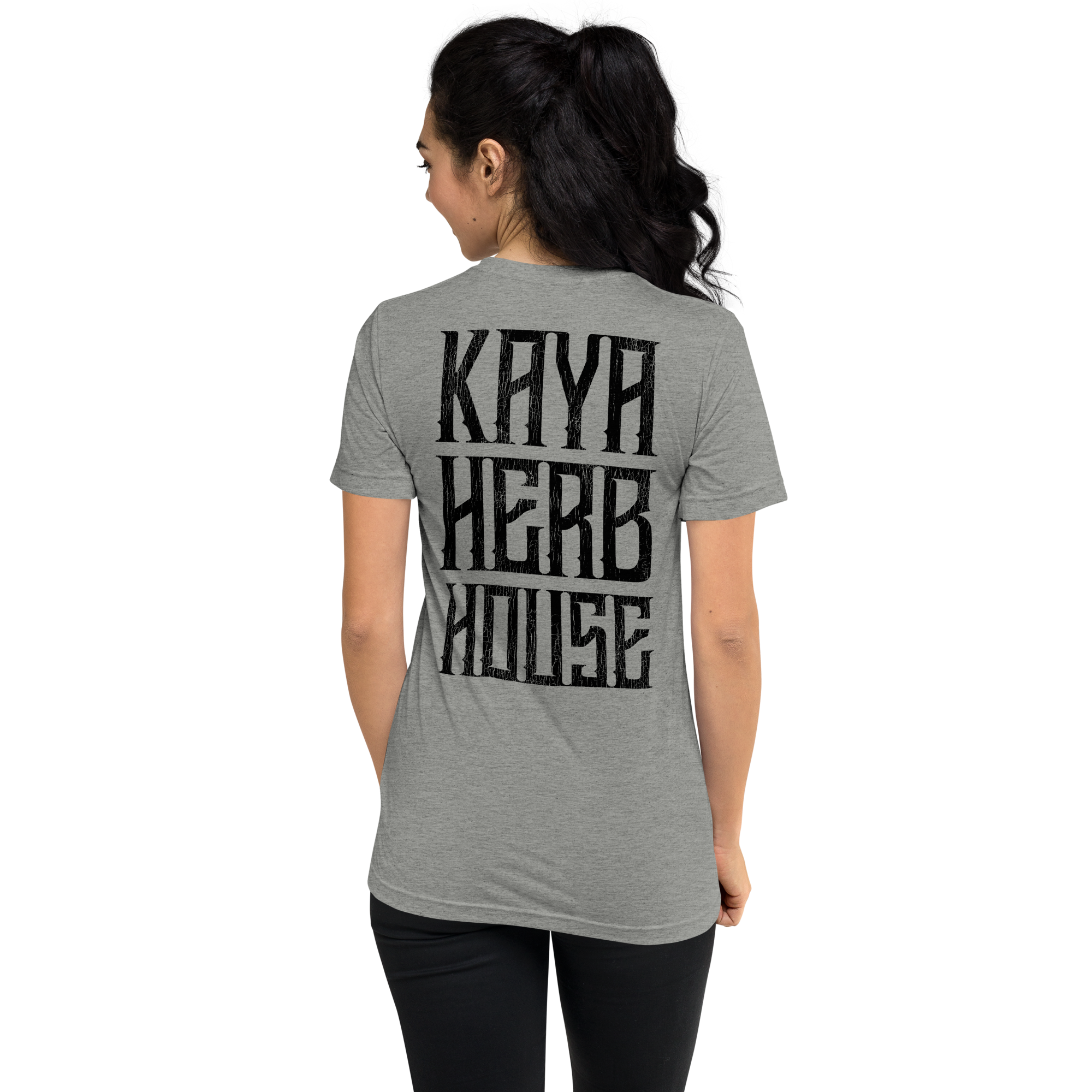 Unisex Kaya Herb House on Back Short Sleeve T-Shirt