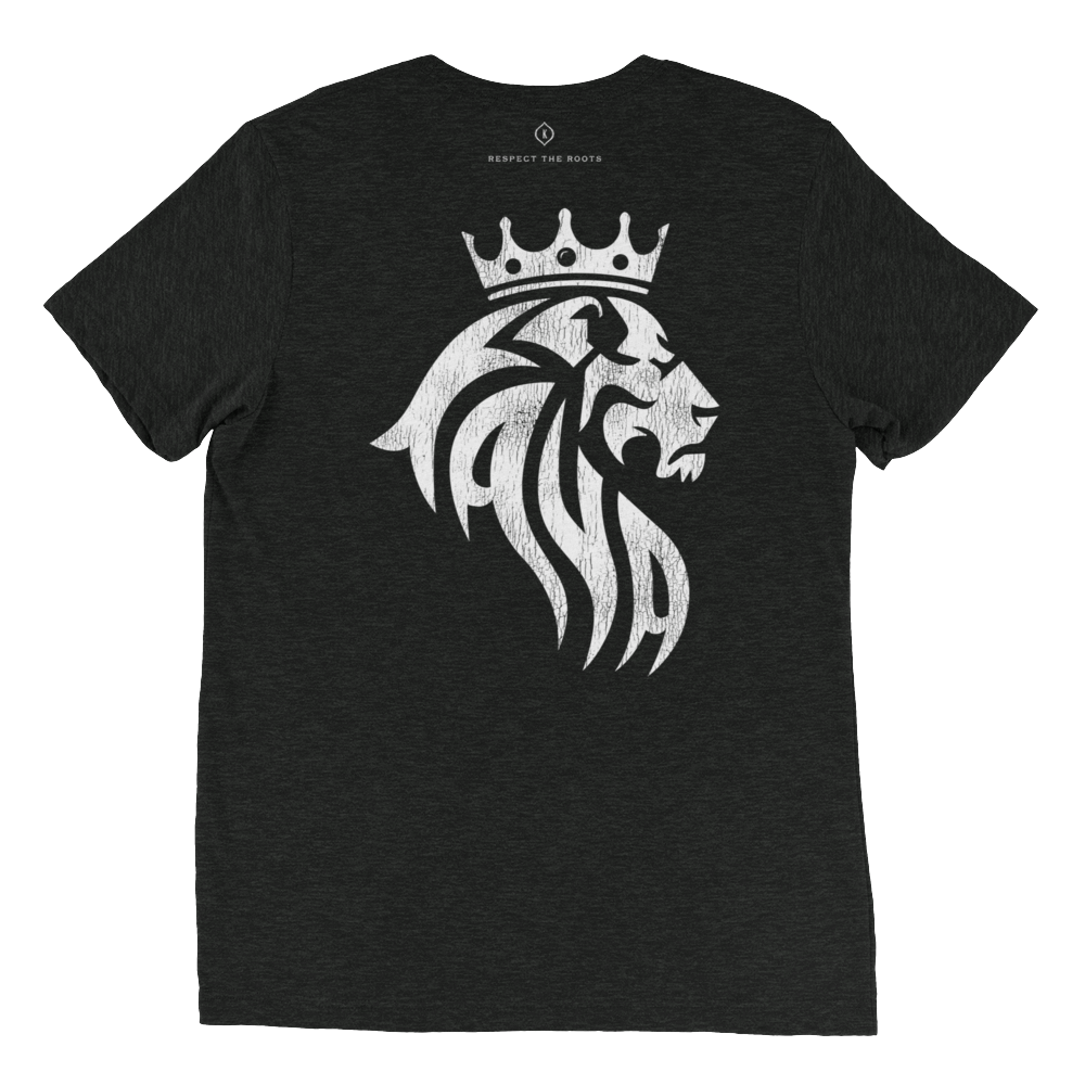 Short Sleeve T-Shirt Kaya White Lion on Back