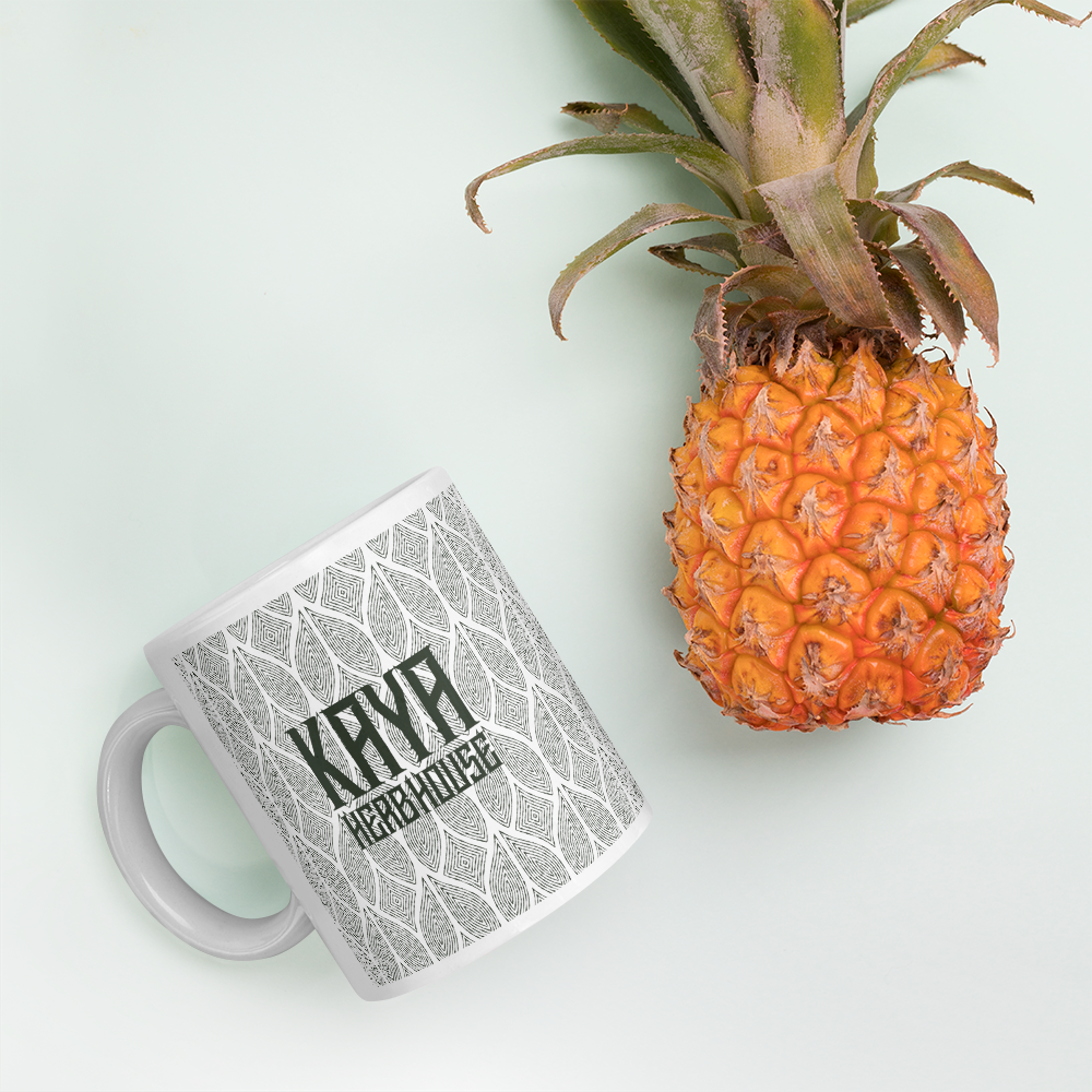 Kaya Seed White glossy mug